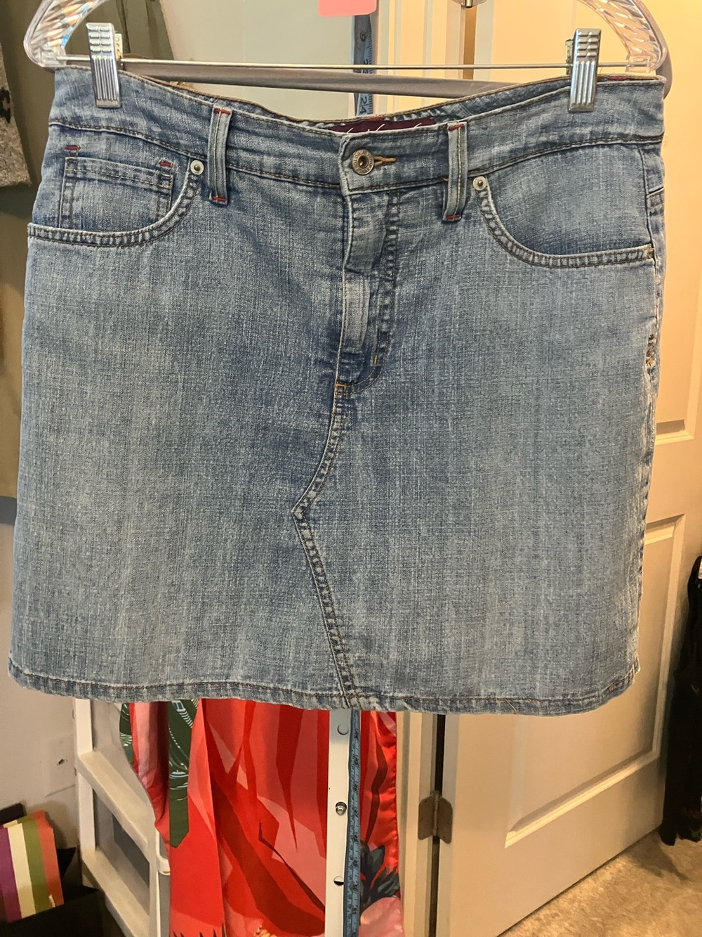 Gloria Vanderbilt Light Blue Denim Skort